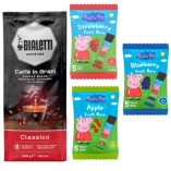 Кофе зерно и 3 пачки финиковых батончиков